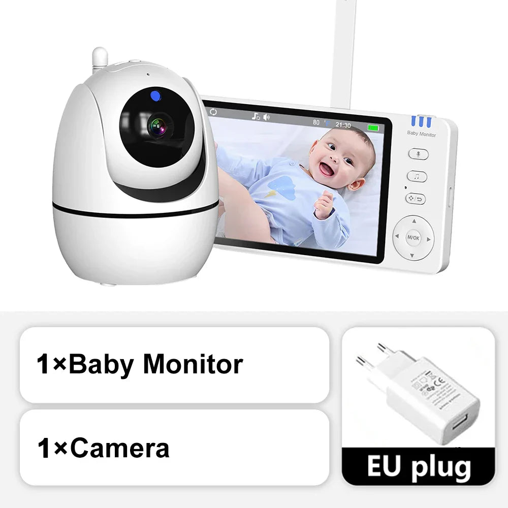 SnugSight 5 - Video Babyfoon 5-inch HD – Nachtzicht, Zoomfunctie en Temperatuurmonitor