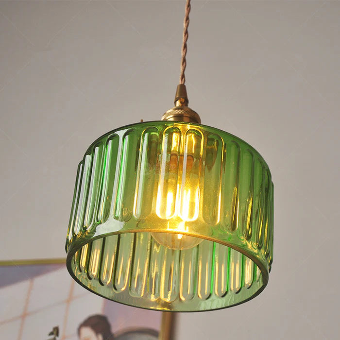 Vintage Kristallen Hanglamp – Klassiek Design Met Glazen Cilinder, Verstelbaar, E27 Fitting