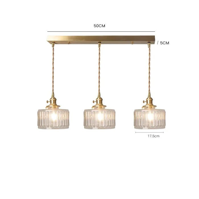 Vintage Kristallen Hanglamp – Klassiek Design Met Glazen Cilinder, Verstelbaar, E27 Fitting