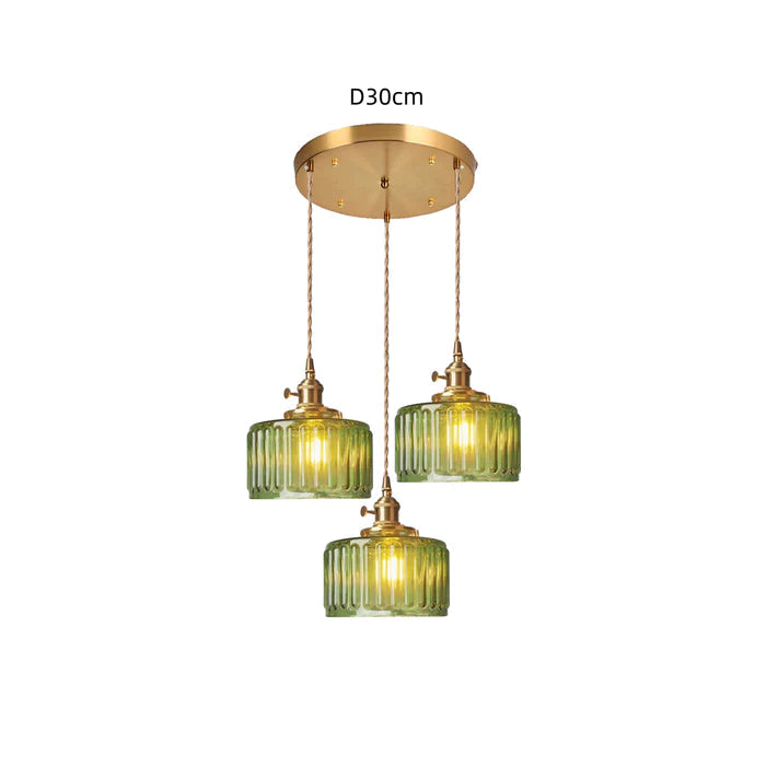 Vintage Kristallen Hanglamp – Klassiek Design Met Glazen Cilinder, Verstelbaar, E27 Fitting