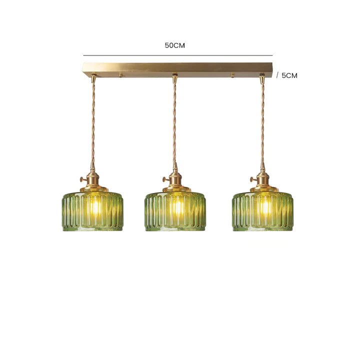Vintage Kristallen Hanglamp – Klassiek Design Met Glazen Cilinder, Verstelbaar, E27 Fitting