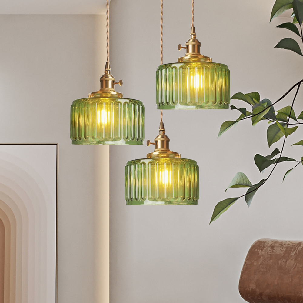 Vintage Kristallen Hanglamp – Klassiek Design Met Glazen Cilinder, Verstelbaar, E27 Fitting