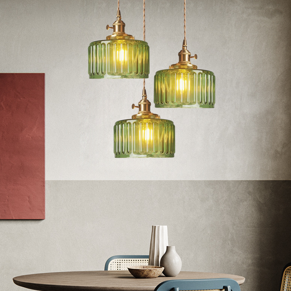Vintage Kristallen Hanglamp – Klassiek Design Met Glazen Cilinder, Verstelbaar, E27 Fitting