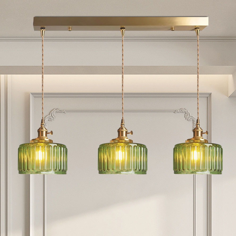 Vintage Kristallen Hanglamp – Klassiek Design Met Glazen Cilinder, Verstelbaar, E27 Fitting