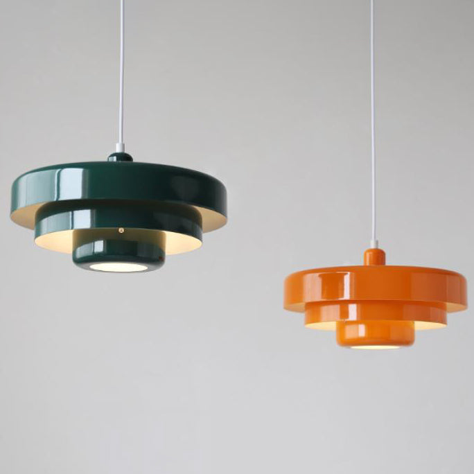 Meerlaagse Pendellamp met Vintage Charme – Scandinavisch Design Metaal Hanglamp