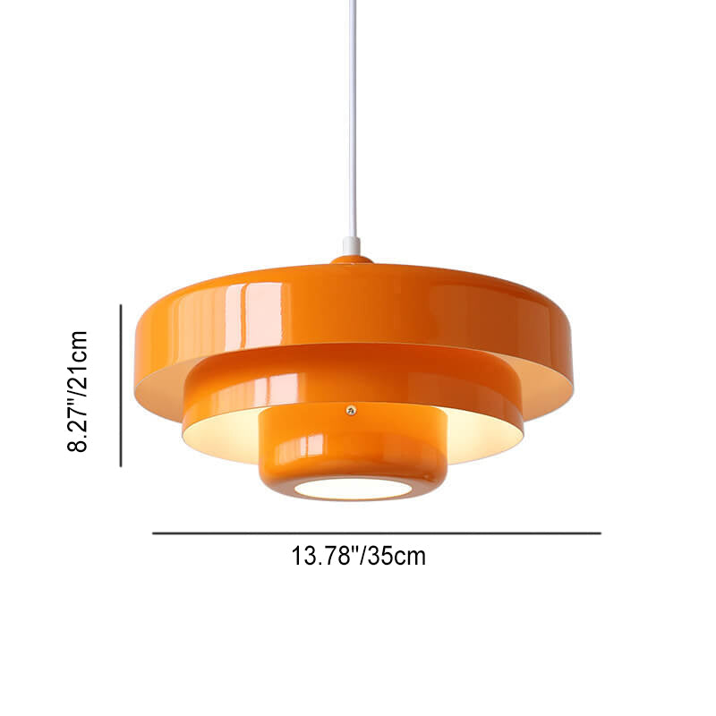 Meerlaagse Pendellamp met Vintage Charme – Scandinavisch Design Metaal Hanglamp