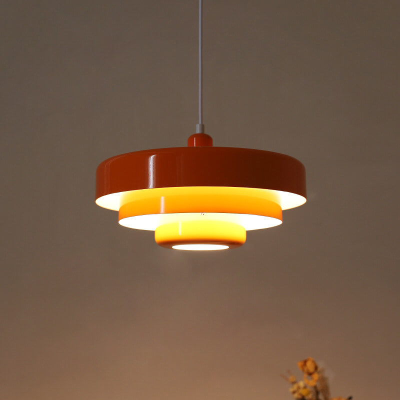 Meerlaagse Pendellamp met Vintage Charme – Scandinavisch Design Metaal Hanglamp
