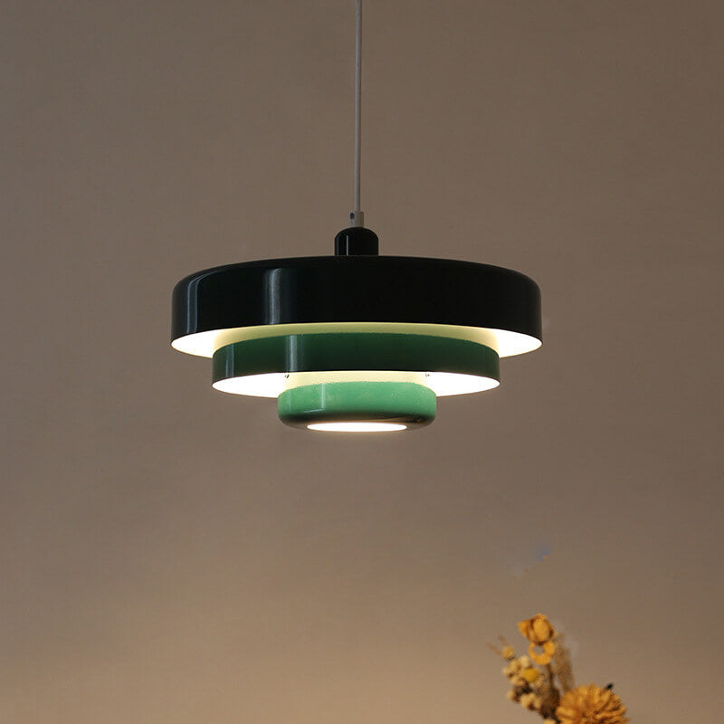 Meerlaagse Pendellamp met Vintage Charme – Scandinavisch Design Metaal Hanglamp