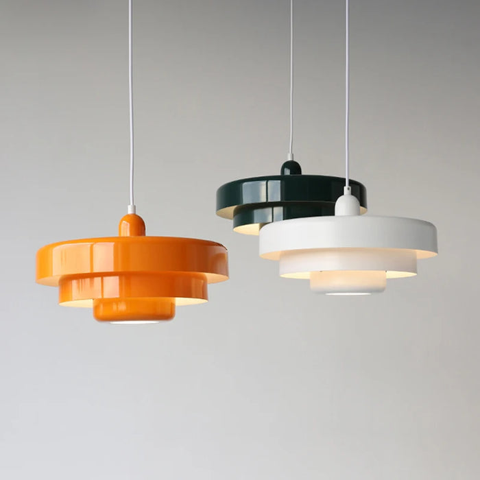 Meerlaagse Pendellamp met Vintage Charme – Scandinavisch Design Metaal Hanglamp