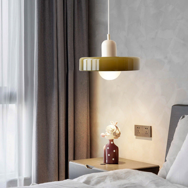 Kleurrijke Bauhaus Hanglamp Met Tijdloos Glasontwerp