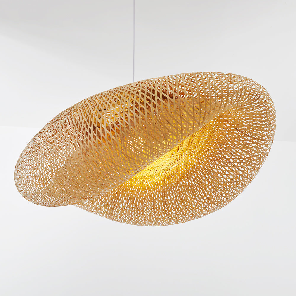 Handgemaakte Bamboe Pendellamp – Natuurlijk Scandinavisch Design Hanglamp
