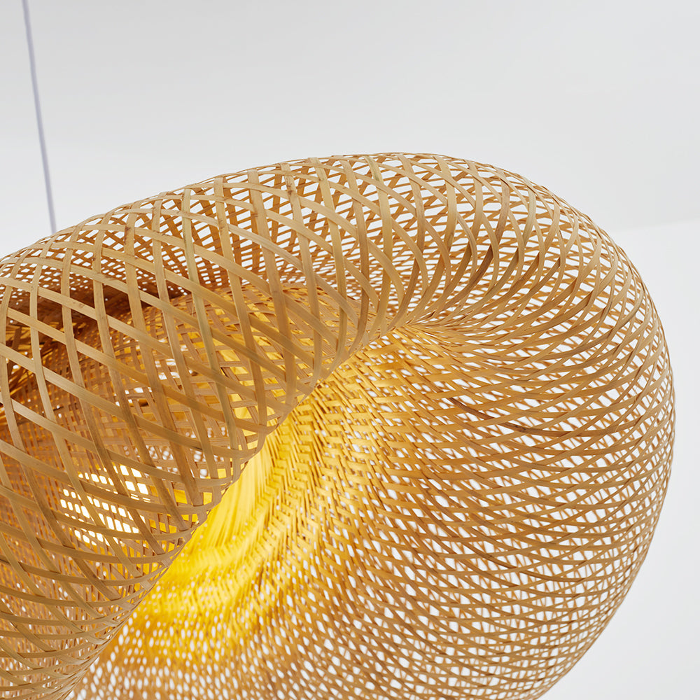 Handgemaakte Bamboe Pendellamp – Natuurlijk Scandinavisch Design Hanglamp