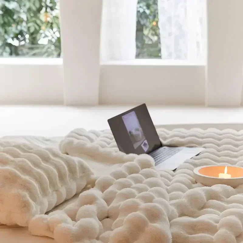 Luxe Fleece Deken – Zachte Pluche Woondeken voor Bed & Bank – Ademend & Warm