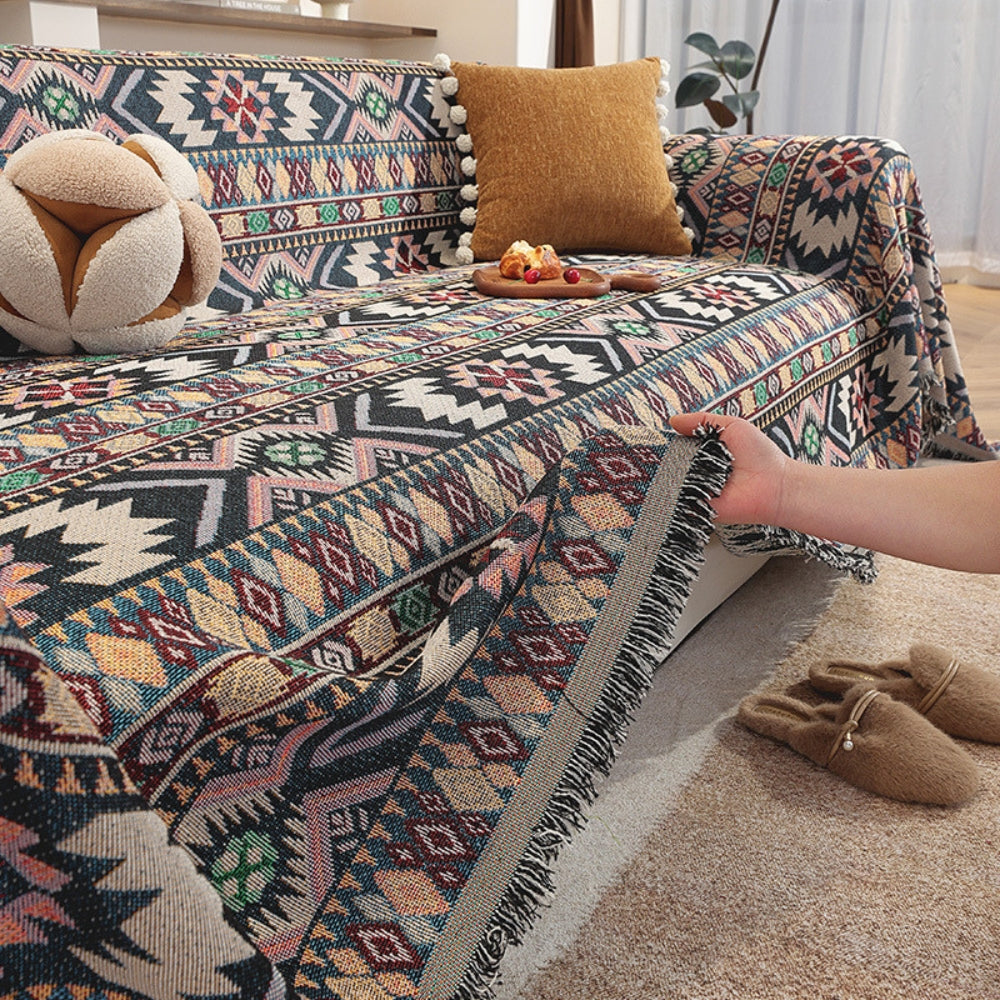Boho Chenille Bankkleed – Gezellig & Stijlvol Sofa Overtrek voor Thuis