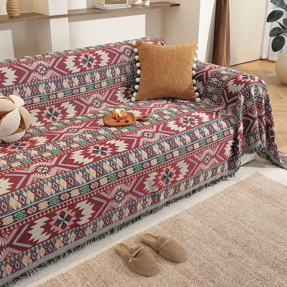 Boho Chenille Bankkleed – Gezellig & Stijlvol Sofa Overtrek voor Thuis