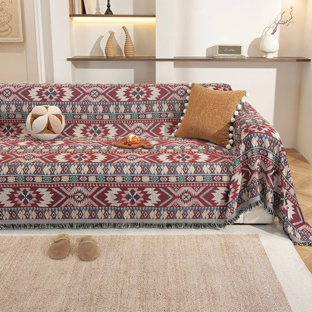 Boho Chenille Bankkleed – Gezellig & Stijlvol Sofa Overtrek voor Thuis