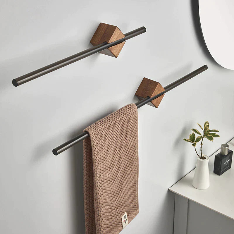 Houten Handdoekhouder | Modern & Minimalistisch Voor Badkamer