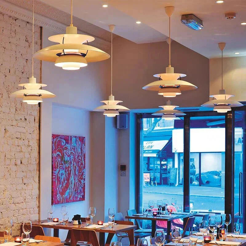 Moderne LED Hanglamp Met Scherm – Kleurrijk Metaaldesign – E27 Fitting