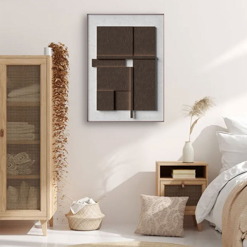 Moderne Abstracte Geometrische Wanddecoratie Voor Een Stijlvol Interieur