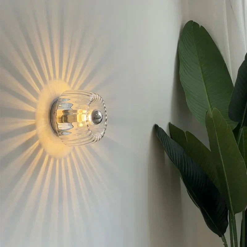 Scandinavische Bauhaus Wandlamp - Stijlvolle Verlichting met Glas en Metaal