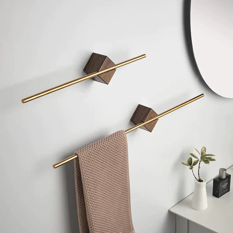 Houten Handdoekhouder | Modern & Minimalistisch Voor Badkamer