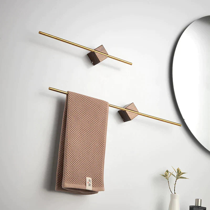 Houten Handdoekhouder | Modern & Minimalistisch Voor Badkamer