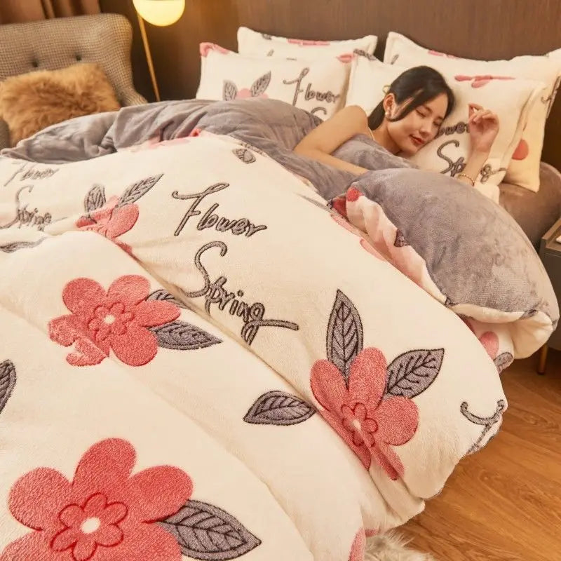 Warme Winter Flanellen Dekbedovertrek – Luxe Comfort