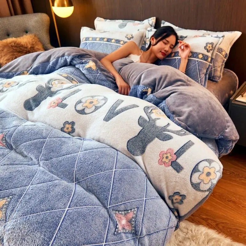 Warme Winter Flanellen Dekbedovertrek – Luxe Comfort