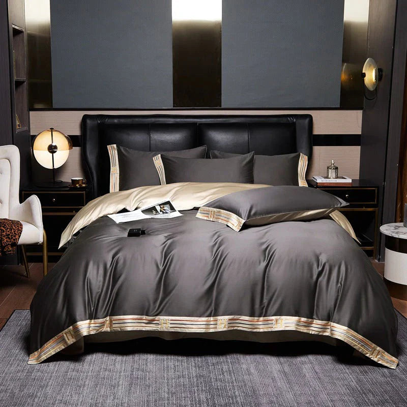 Luxe Satijnen Beddengoed Set 4-Delig – Zijdezacht & Ademend