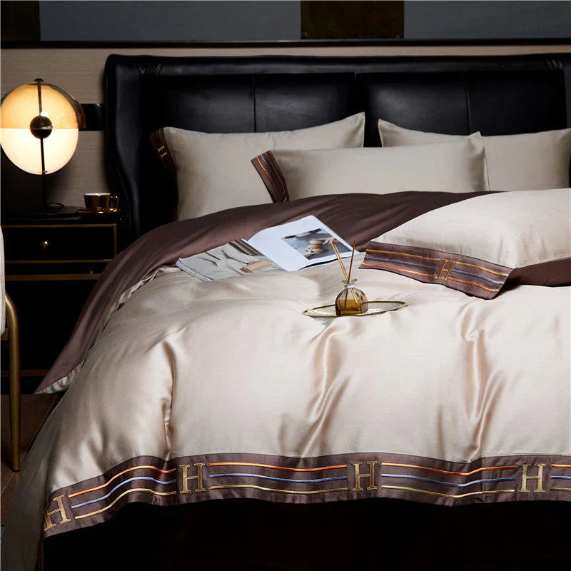 Luxe Satijnen Beddengoed Set 4-Delig – Zijdezacht & Ademend