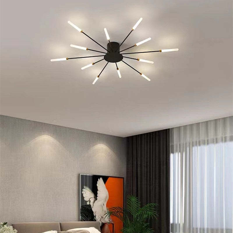 Vuurwerk Plafondlamp – Moderne LED Kroonluchter met Scandinavisch Design voor Woonkamer, Slaapkamer & Kinderkamer