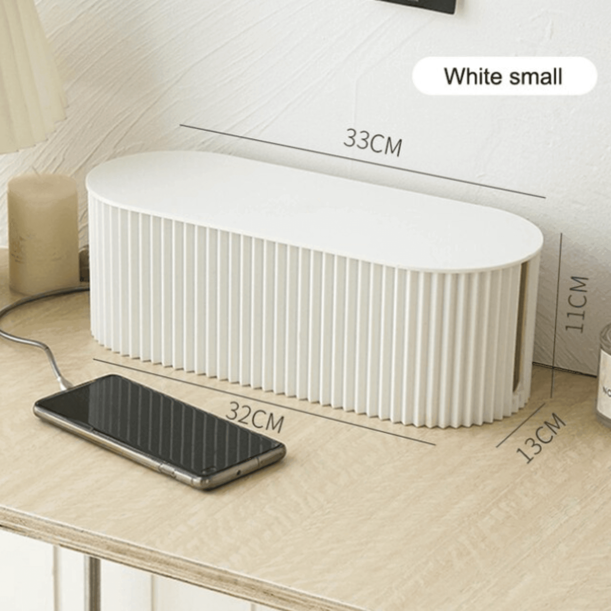 Kabelopbergingsbox – Stijlvolle Kabel Organizer Voor Een Opgeruimd & Veilig Bureau