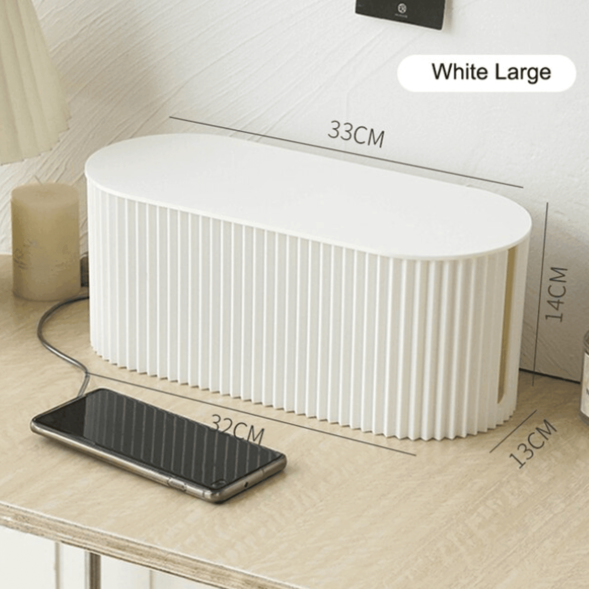 Kabelopbergingsbox – Stijlvolle Kabel Organizer Voor Een Opgeruimd & Veilig Bureau