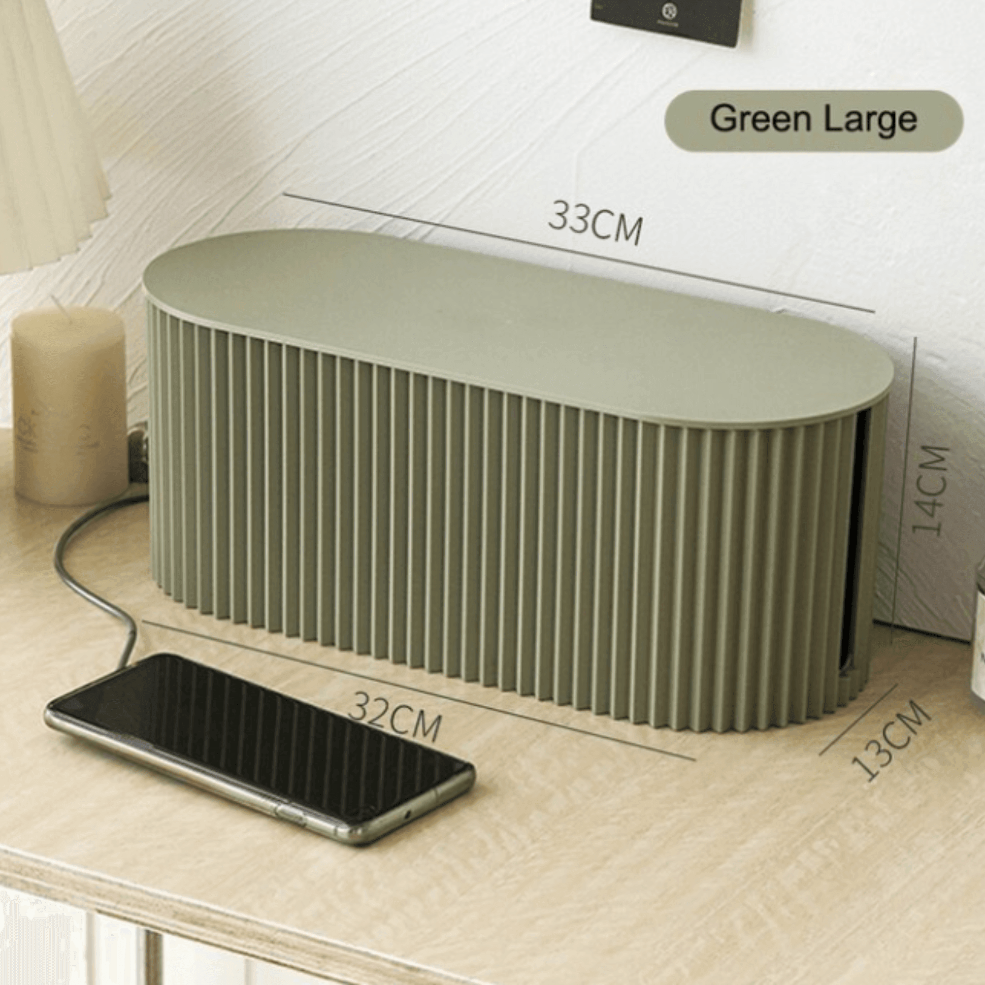 Kabelopbergingsbox – Stijlvolle Kabel Organizer Voor Een Opgeruimd & Veilig Bureau