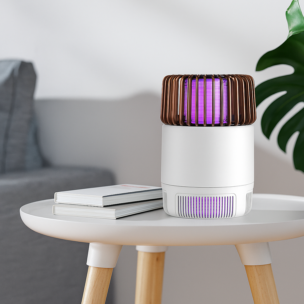 BUZZKILL - Elektrische Muggenlamp – Stil & Krachtig – Met LED-Licht en Aanzuigventilator – Voor Binnen- en Buitengebruik