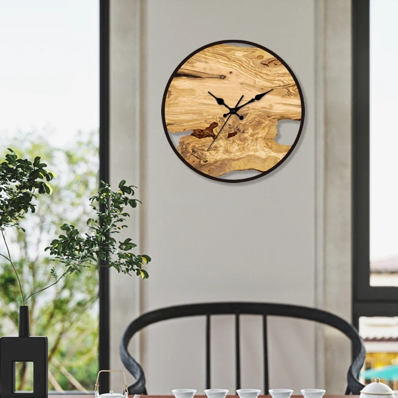 Transparante Wandklok met Minimalistisch Design voor Moderne Interieurs