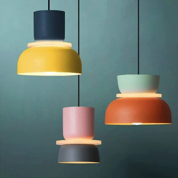 Scandinavische Pendellamp in Macaronvorm – Stijlvolle LED Hanglamp voor Woonkamer, Keuken & Slaapkamer