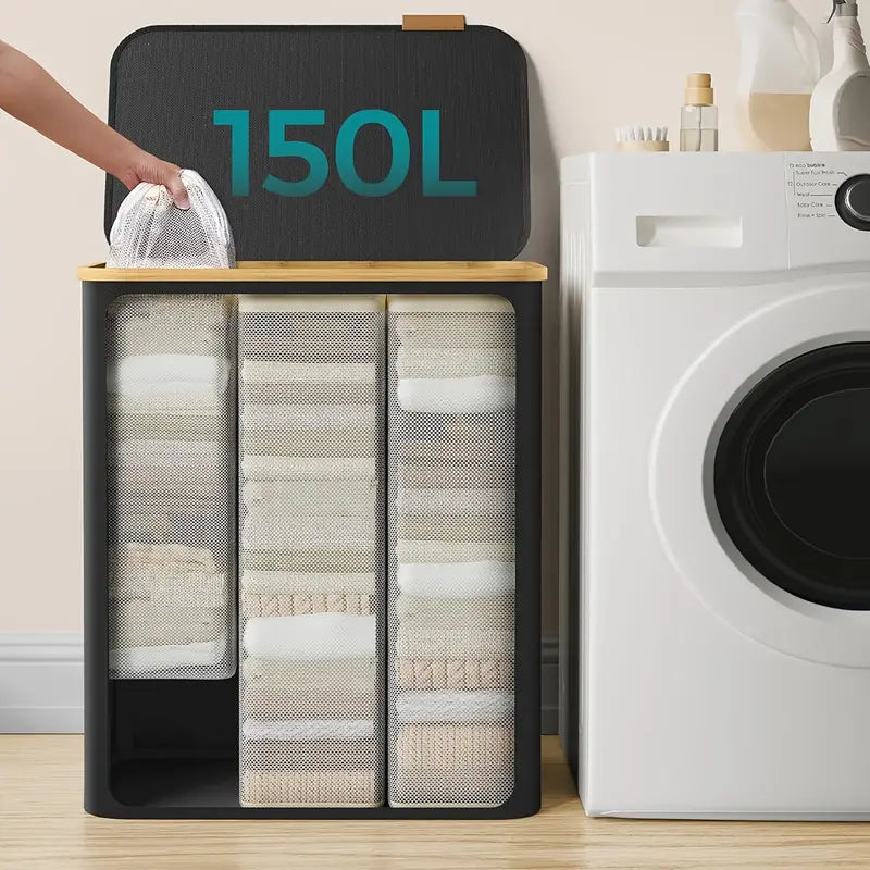 Extra Grote 150L Wasmand Voor Maximale Opbergruimte & Een Opgeruimd Huis