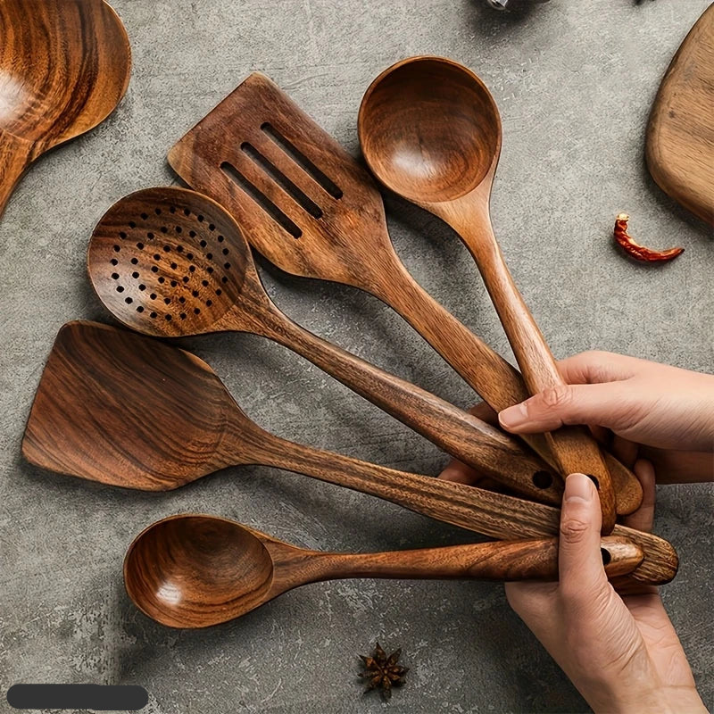 Luxe Keukenset Van Natuurlijk Teakhout Voor Een Warme & Stijlvolle Keuken