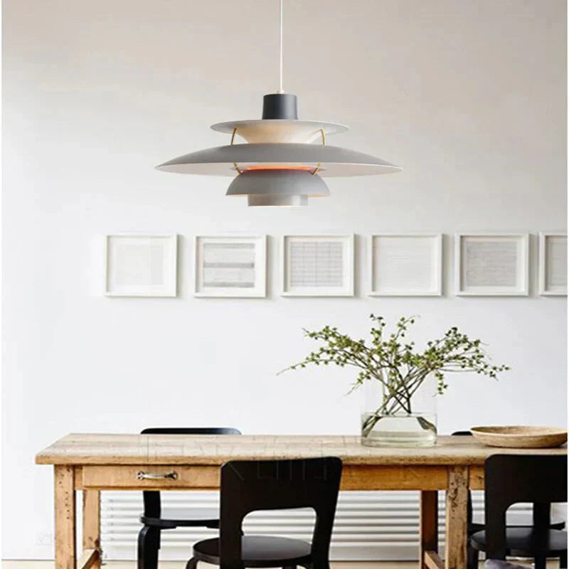 Moderne LED Hanglamp Met Scherm – Kleurrijk Metaaldesign – E27 Fitting