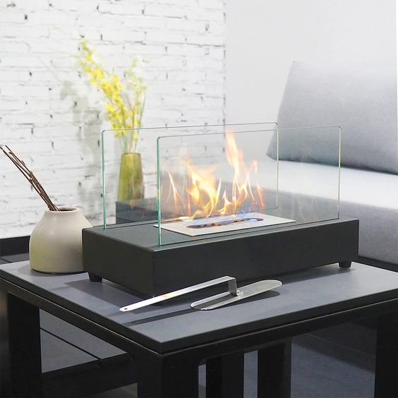 Moderne Decoratieve Openhaard Basis Voor Een Warme Sfeer