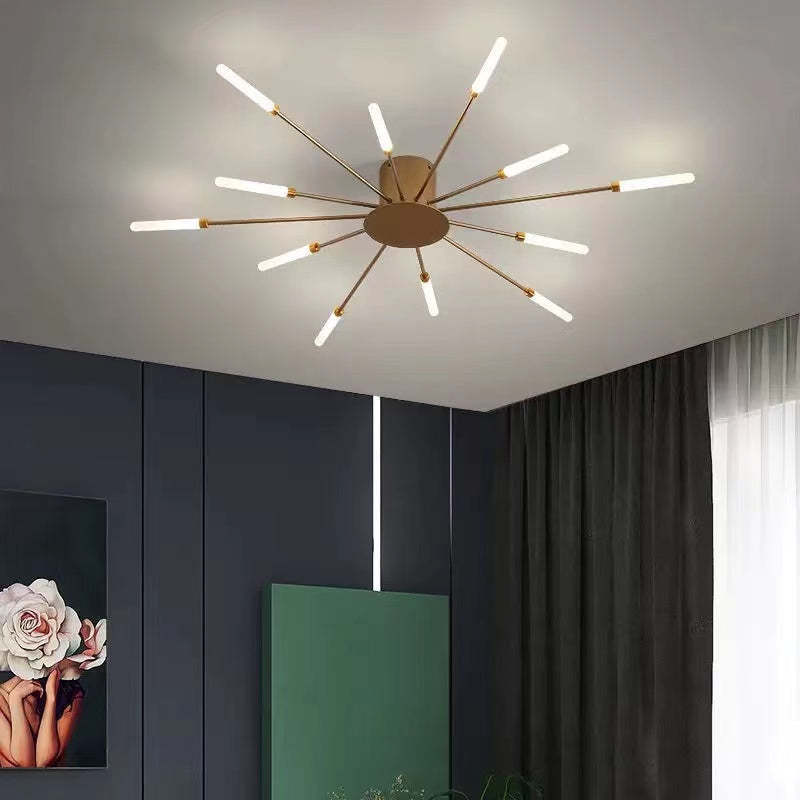 Vuurwerk Plafondlamp – Moderne LED Kroonluchter met Scandinavisch Design voor Woonkamer, Slaapkamer & Kinderkamer