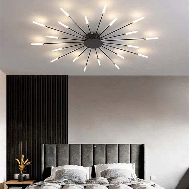 Vuurwerk Plafondlamp – Moderne LED Kroonluchter met Scandinavisch Design voor Woonkamer, Slaapkamer & Kinderkamer
