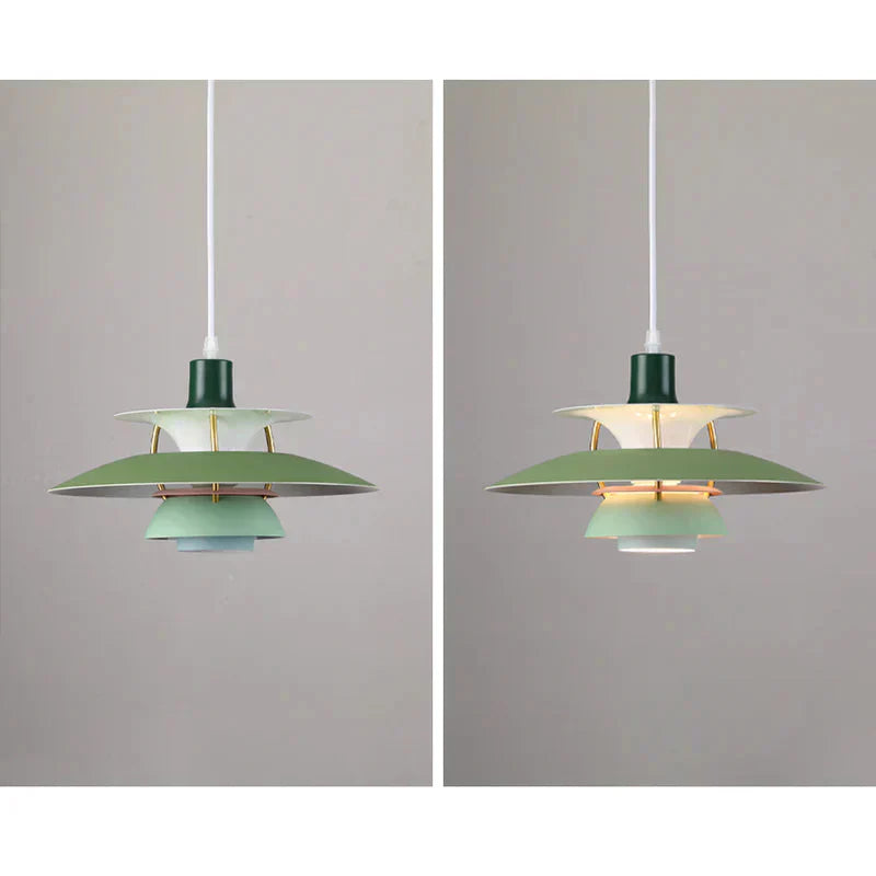 Moderne LED Hanglamp Met Scherm – Kleurrijk Metaaldesign – E27 Fitting