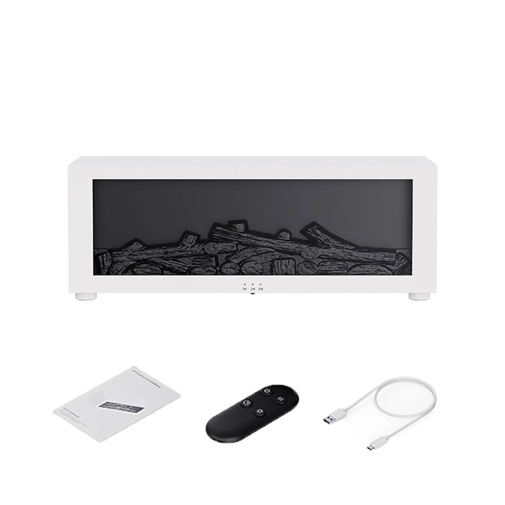 Luchtbevochtiger met Vlam Effect en Aroma Diffuser