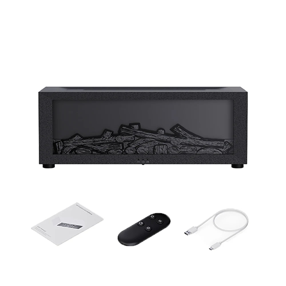 Luchtbevochtiger met Vlam Effect en Aroma Diffuser