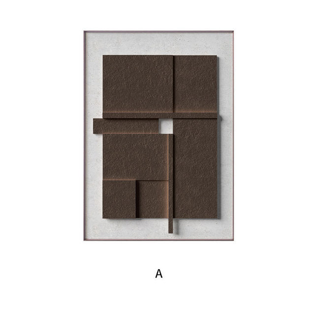 Moderne Abstracte Geometrische Wanddecoratie Voor Een Stijlvol Interieur