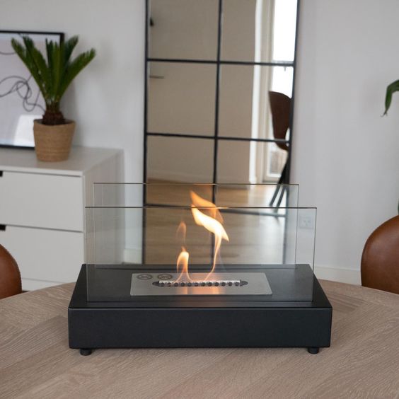 Moderne Decoratieve Openhaard Basis Voor Een Warme Sfeer