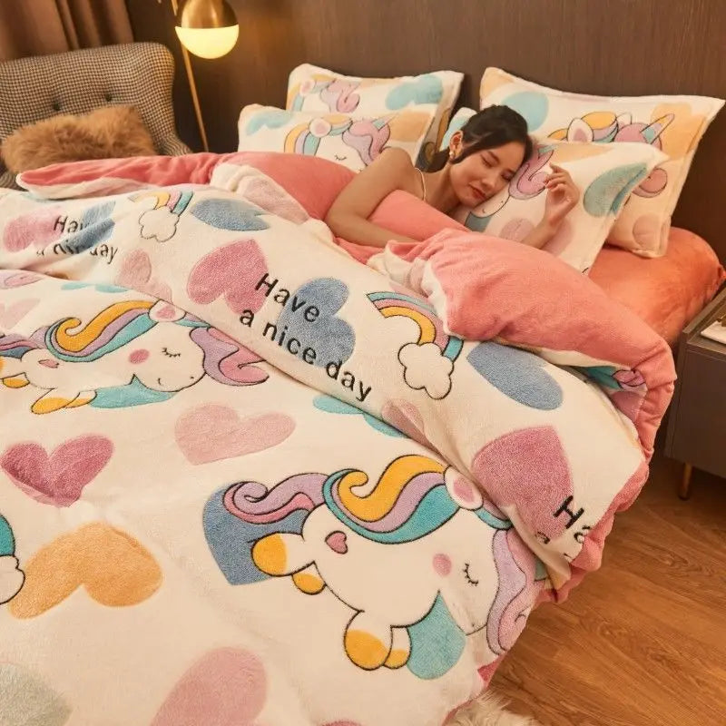 Warme Winter Flanellen Dekbedovertrek – Luxe Comfort