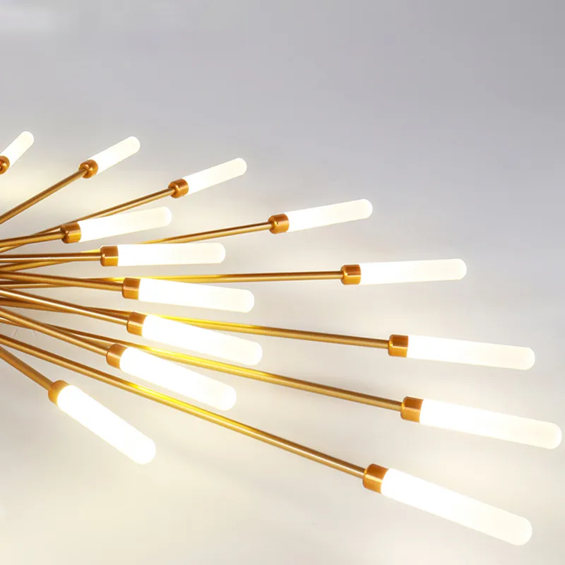 Vuurwerk Plafondlamp – Moderne LED Kroonluchter met Scandinavisch Design voor Woonkamer, Slaapkamer & Kinderkamer